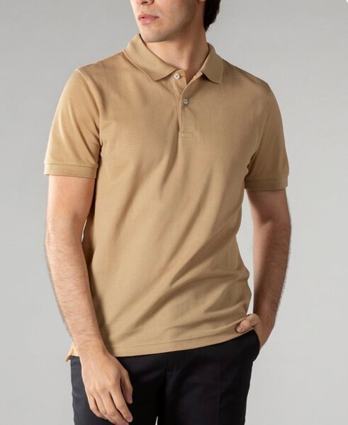 Polo vip Classique kaki school