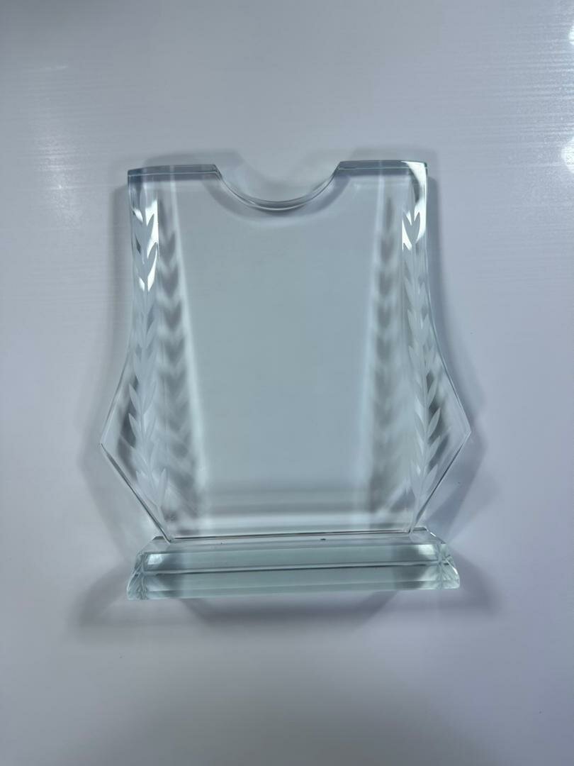 Trophée en verre élégant