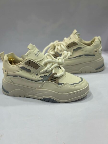 Baskets tendance XXL blanches