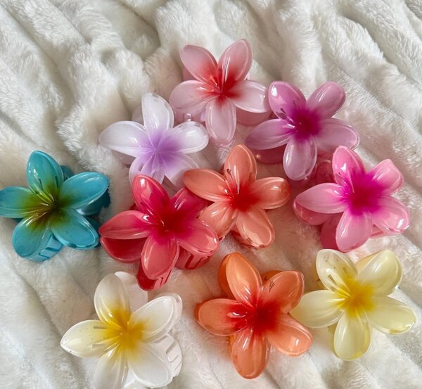 Barrette en fleur ( douzaine )