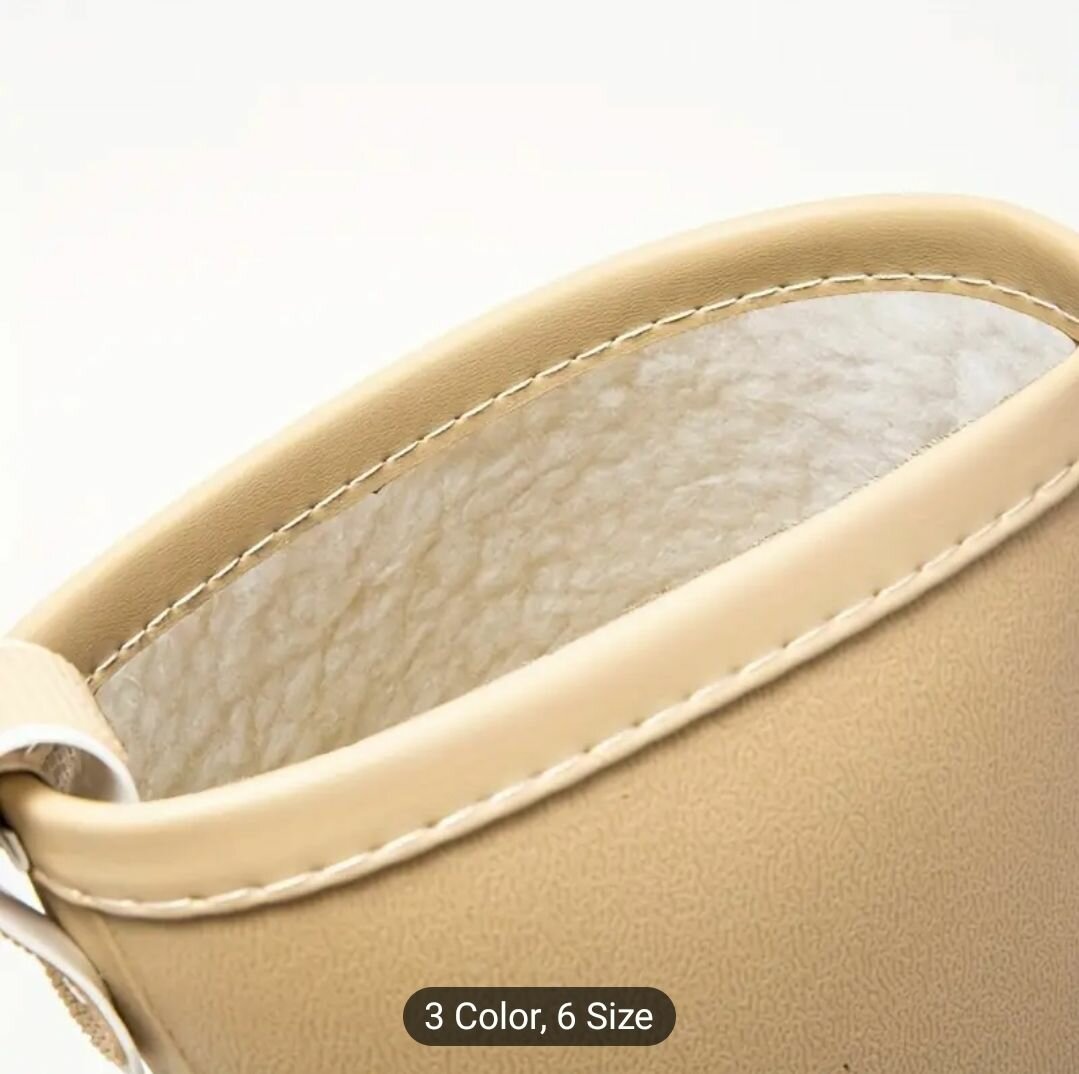 Women's Waterproof Warm Fleece-Lined Mid-Calf Rain Boots