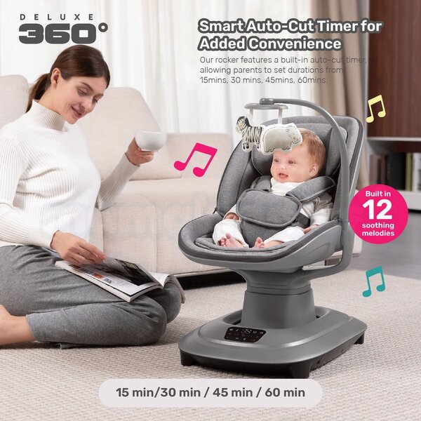 Chaise berçante bébé 360° Deluxe
