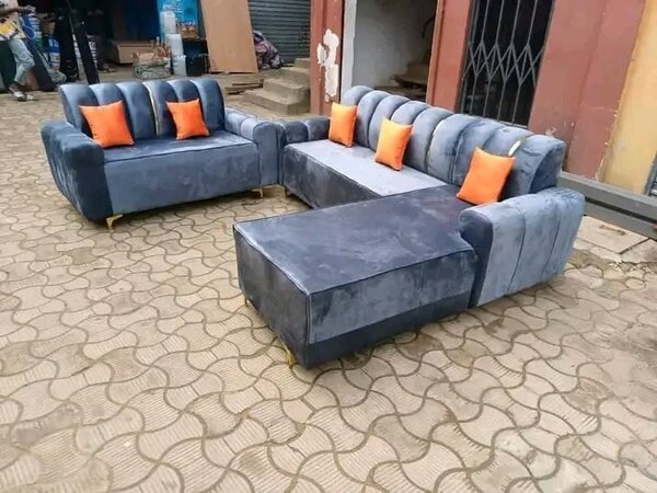 Canapé d'angle en velours