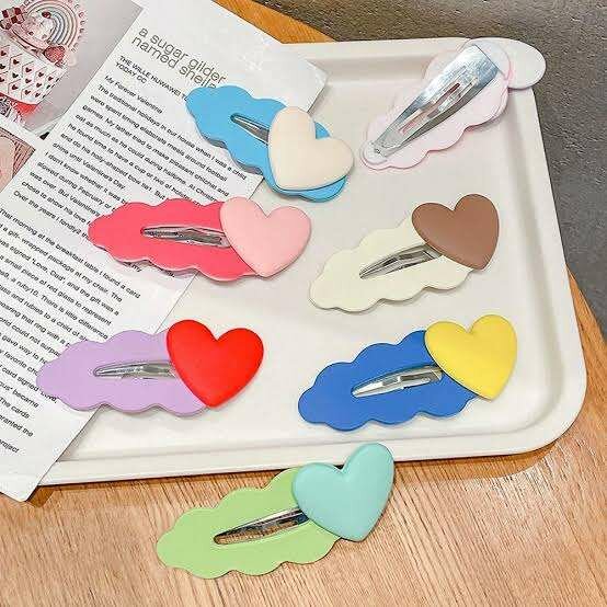 Korean cloud shape  with characters hair pins