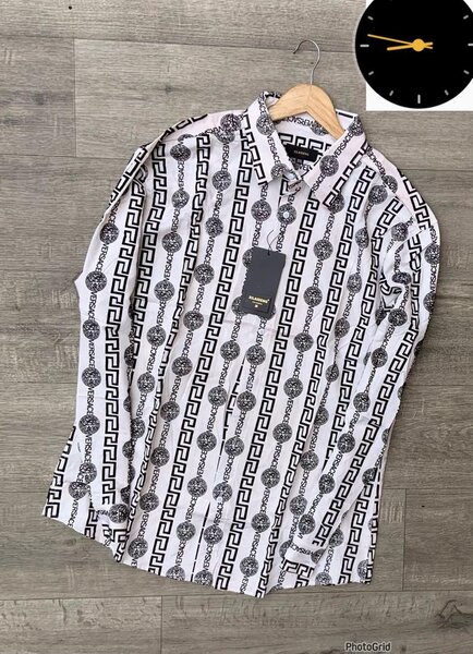 Chemise homme à motifs géométriques