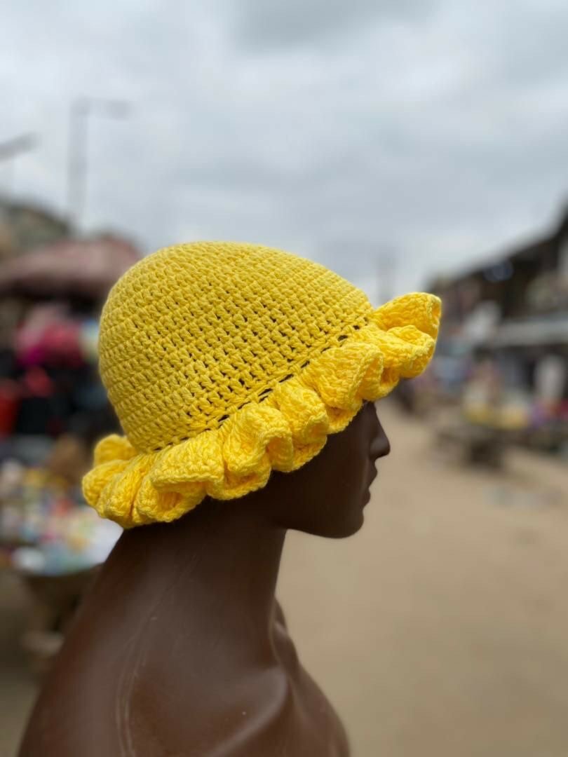Chapeau Crochet Coloré Été