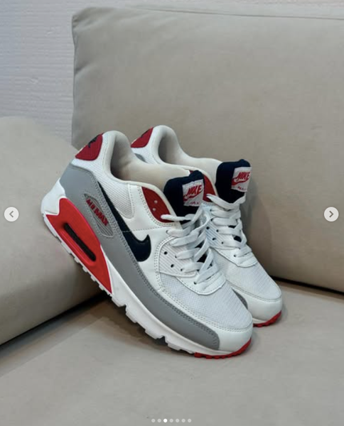 Кроссовки Nike Air Max 90 белый/красный