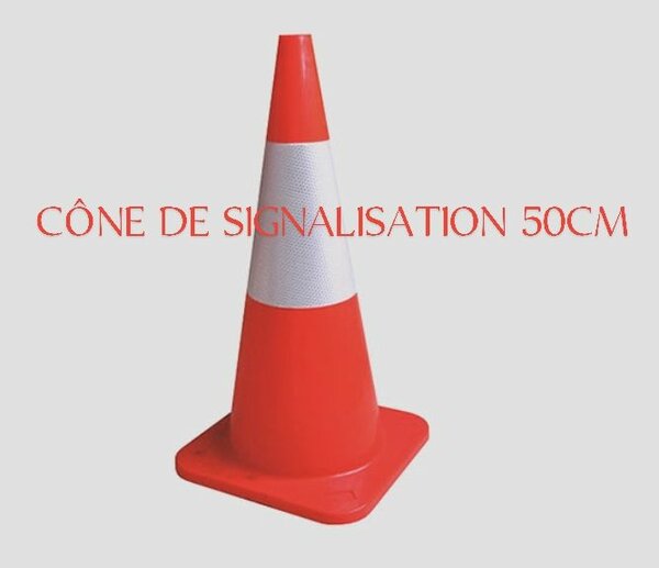 CÔNE DE SIGNALISATION 50 CM A  5000 f