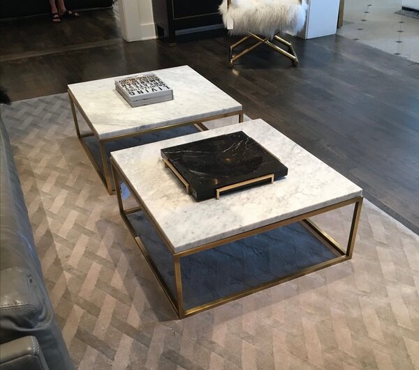 Tables basses en marbre élégant