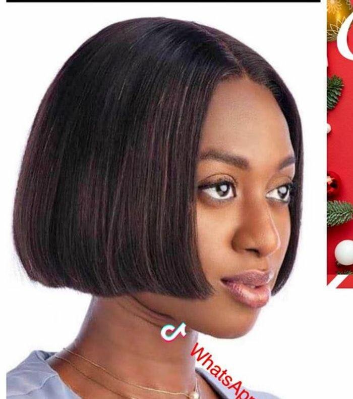 8inches bone straight wig