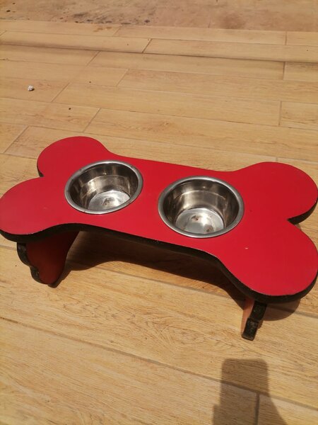 Double gamelle surélevée pour chiens