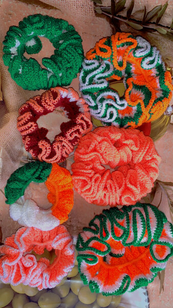 Lot de chouchous colorés