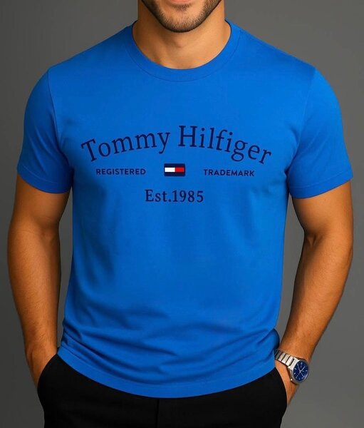 T-shirt bleu Tommy Hilfiger