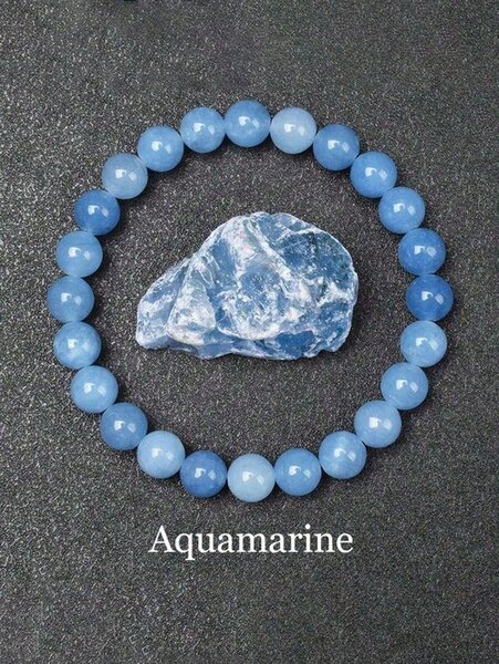 Bracelet en aquamarine