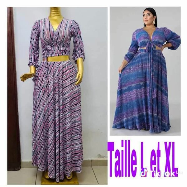 Robe Maxi Imprimée Taille L-XL