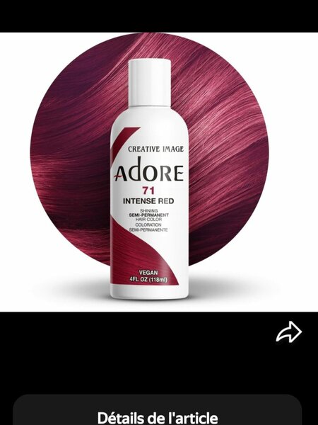 Coloration Cheveux Rouge Intense
