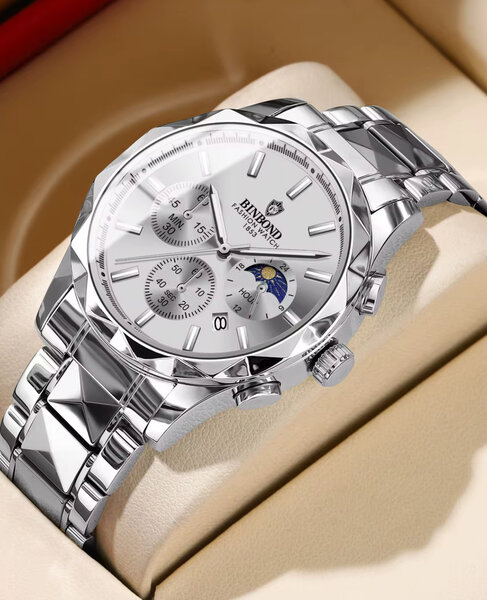 Montre Homme Luxe Acier Inoxydable