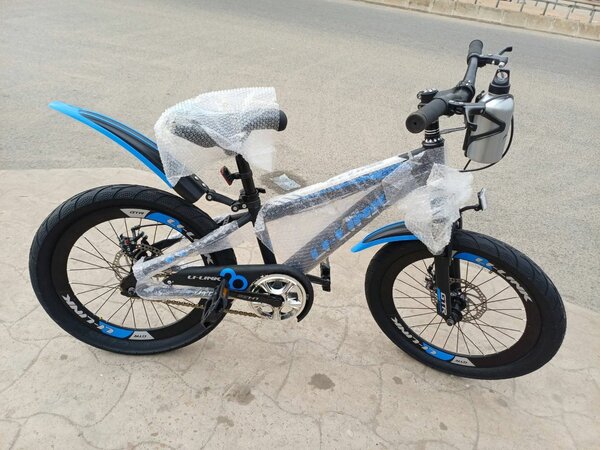 Vélo enfant - 16 pouces - bleu et vert