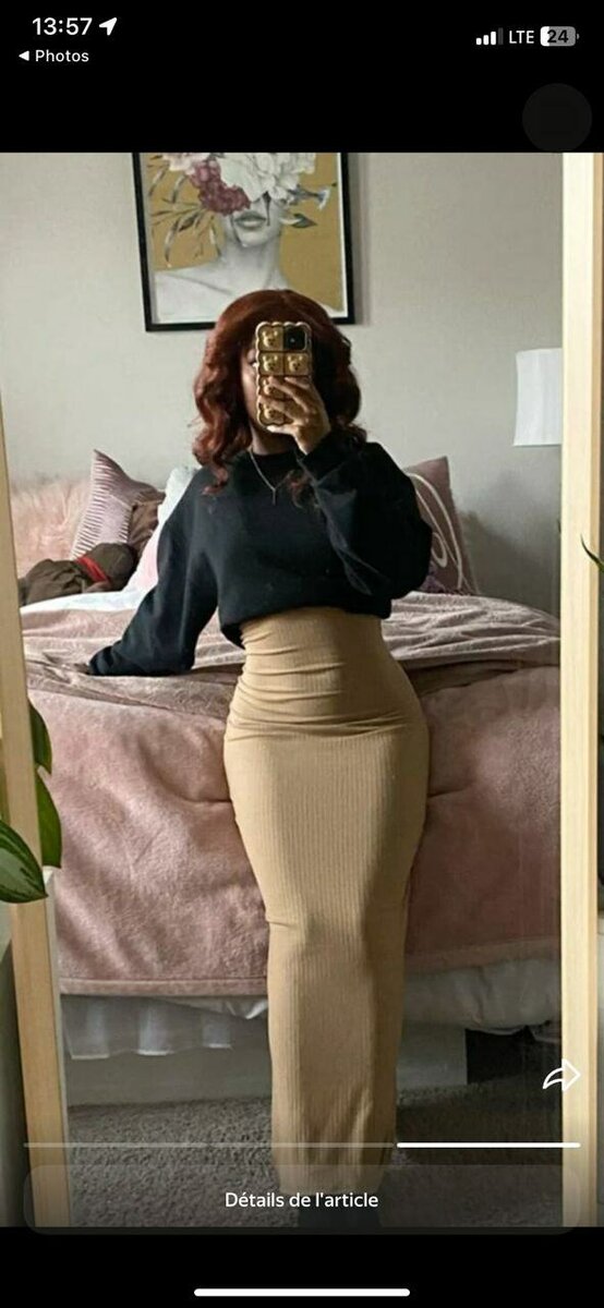 Jupe Crayon Taille Haute Élégante