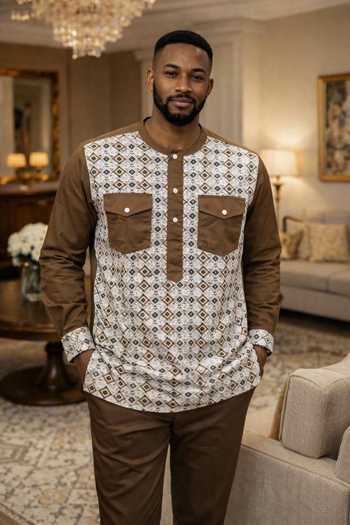 Ensemble homme africain moderne