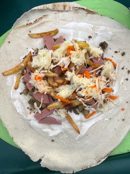 Délicieux chawarma au fromage