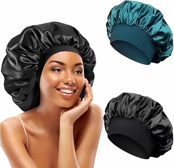 Bonnet en satin réversible