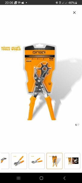 Pince à trou pour cuir