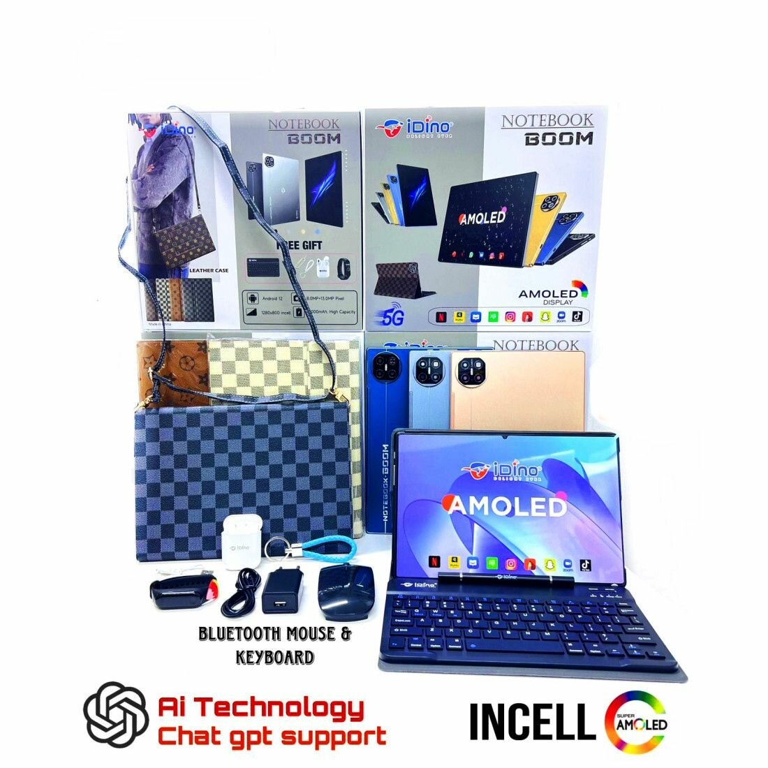 Idino Notebook Boom  512GB ROM  8GB RAM  Android Tablet SIM