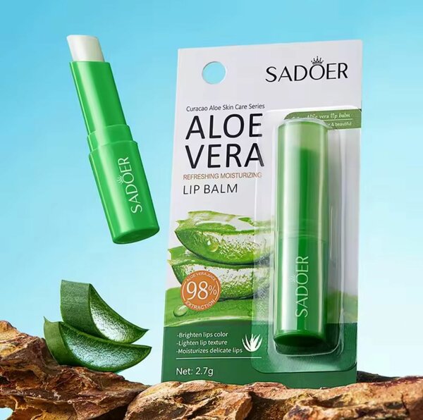 Baume à l'aloe vera pour les lèvres nourrissant