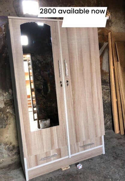 Beautiful wardrobe with mirror