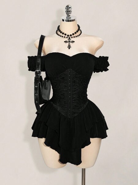 Corset noir gothique pour femmes
