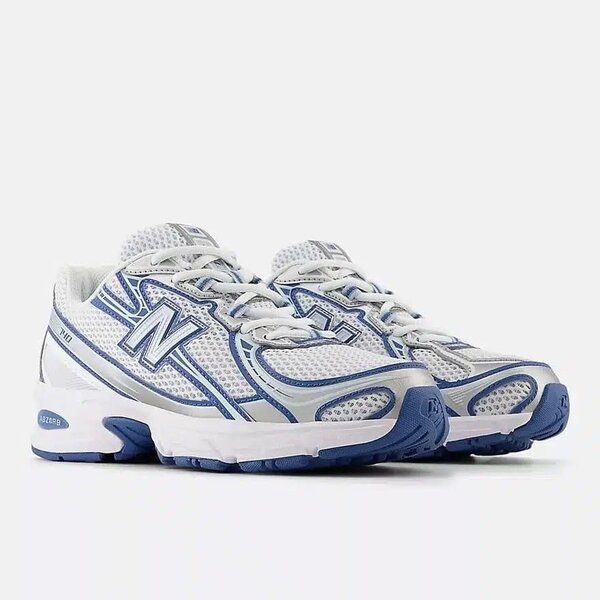 New Balance 530 blanche et bleu