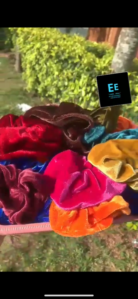 Lot de Chouchous Velours Colorés