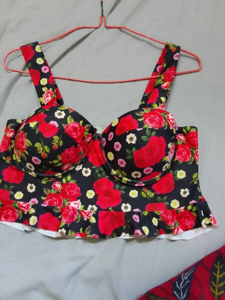 Bralette florale colorée