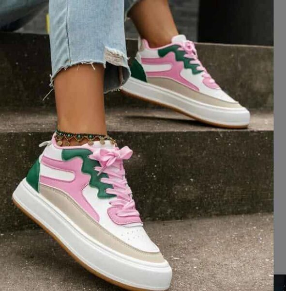 Sneakers multicolores tendance