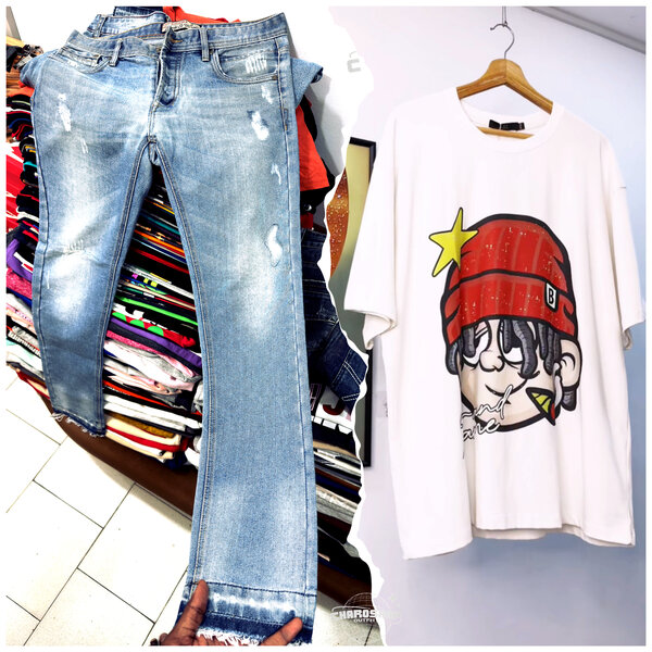 Ensemble décontracté jeans et t-shirt