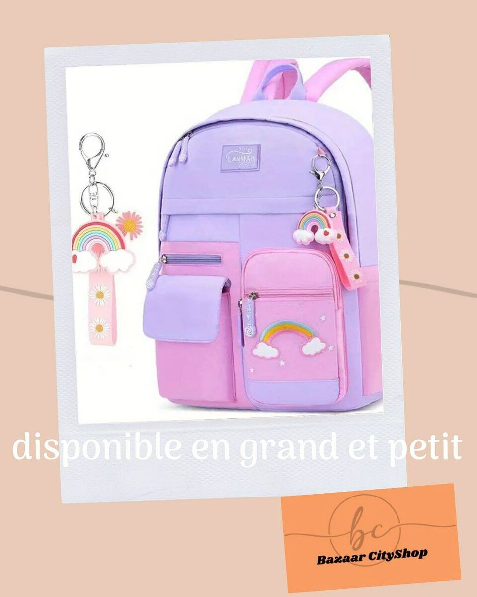 Sac à dos enfant arc-en-ciel