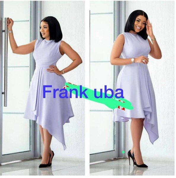 Robe élégante asymétrique