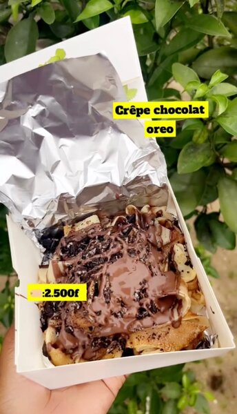Crêpe au chocolat Oreo
