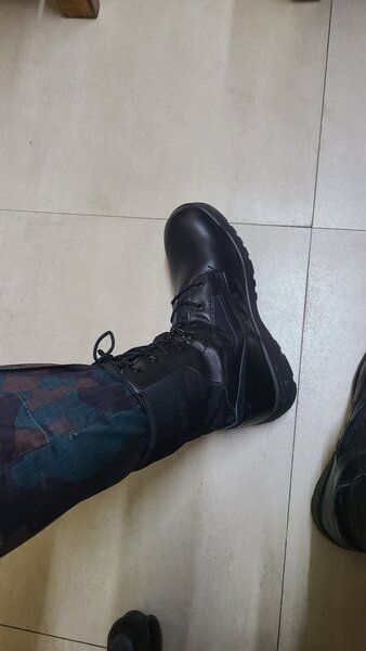 Black military boots