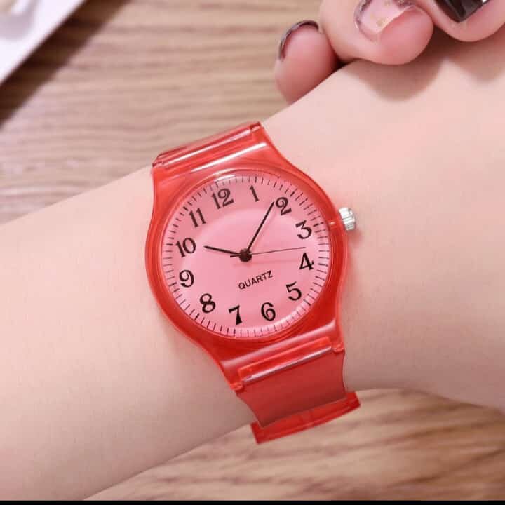 Montre quartz colorée