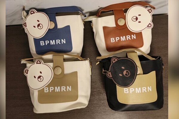 Sac à main BPMRN motif ours