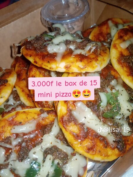 Boîte de mini-pizzas