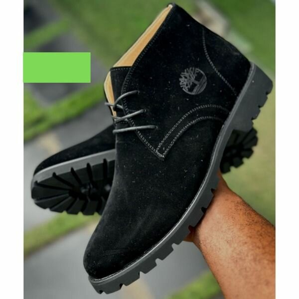 Timberland Suede Black Cat Boots Shoe for Men