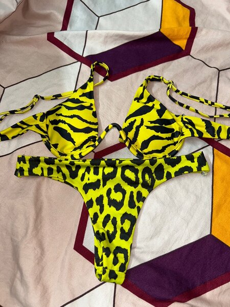 Bikini imprimé léopard femme