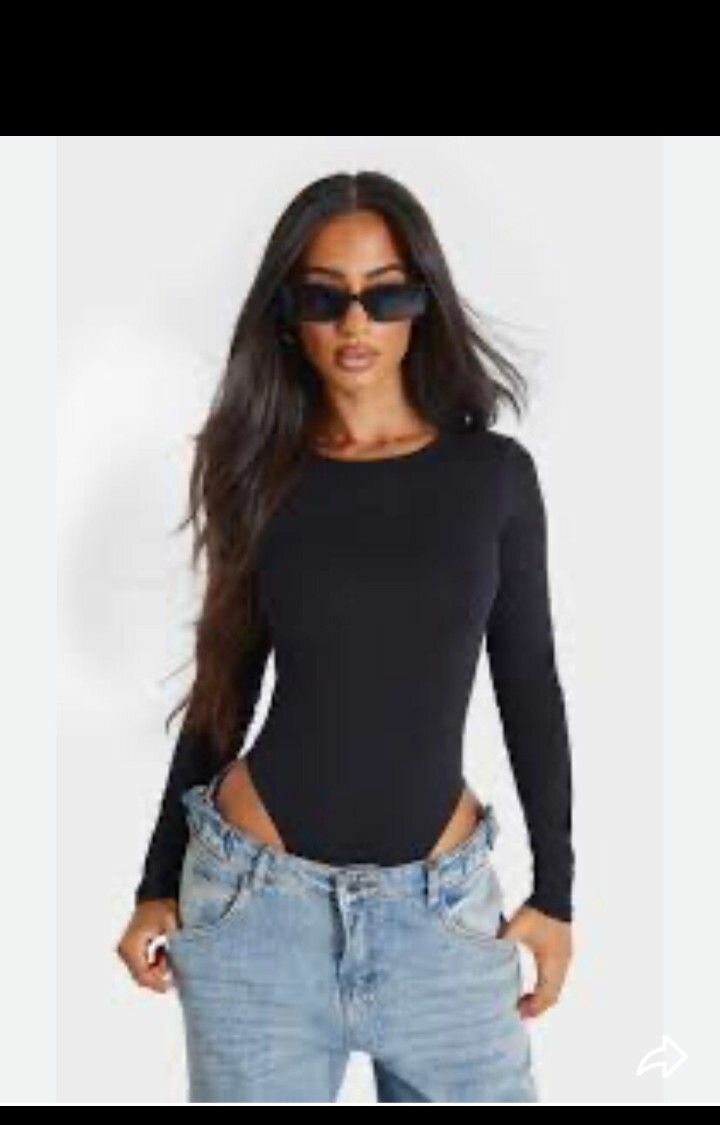 Body à Manches Longues Élégant