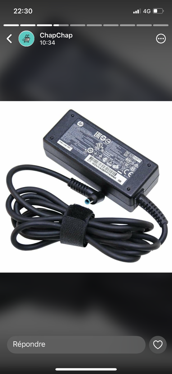 Chargeur HP 65W Universel