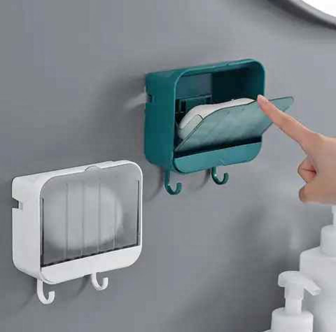 Porte-savon mural avec crochet