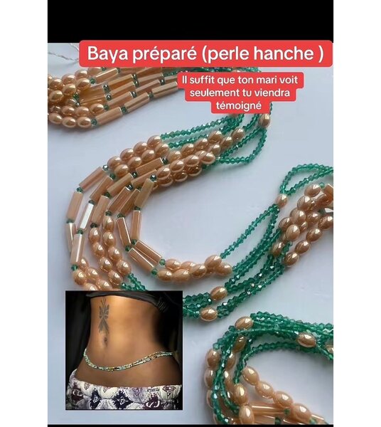 Ceinture de perles élégante