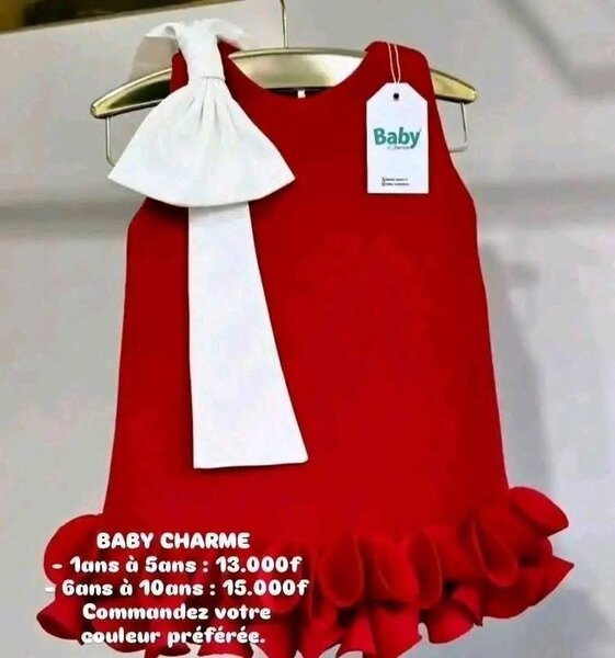 Robe Rouge Bébé Élégante